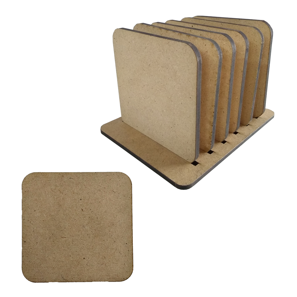 Image Transfer on Square Tea Coasters with Stand DIY Kit by Penkraft